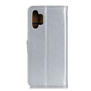 Θήκη Samsung Galaxy A32 4G Mad Mask Leather Wallet Case με βάση στήριξης, υποδοχές καρτών και μαγνητικό κούμπωμα Flip Wallet από συνθετικό δέρμα ασημί - Image 3