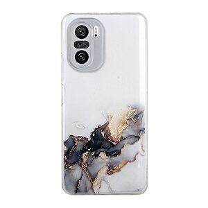 Θήκη Xiaomi Poco F3 / Mi 11i OEM σχέδιο Gold Cloud Marble Πλάτη TPU