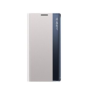Θήκη Xiaomi Poco X3 NFC / X3 Pro OEM Half Mirror View Stand Cover με μαγνητικό κούμπωμα από συνθετικό δέρμα γκρι - Image 2