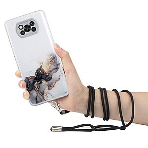 Θήκη Xiaomi Poco X3 NFC / X3 Pro OEM πλάτη κορδόνι με σχέδιο Gold Cloud από αντικραδασμικό TPU - Image 3