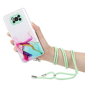 Θήκη Xiaomi Poco X3 NFC / X3 Pro OEM πλάτη κορδόνι με σχέδιο Green Cloud από αντικραδασμικό TPU - Image 3