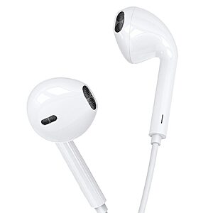 Ακουστικά Ear Buds JOYROOM Ben Series Lightning με remote control και μικρόφωνο (JR-EP3) λευκό