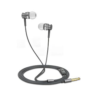 Ακουστικά In Ear JOYROOM metal 3.5mm mini jack με remote και μικρόφωνο (JR-EL122) ασημί