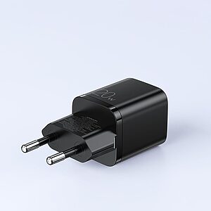 Φορτιστής JOYROOM με δύο θύρες 1xUSB και 1xType C 20W Quick Charge 03.0 (L-QP207) μαύρο 3