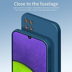 Θήκη Samsung Galaxy A22 4G OEM Ultra Thin Matte Premium Πλάτη TPU με εσωτερική επένδυση πράσινο - Image 4