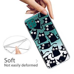 Θήκη Samsung Galaxy A22 5G OEM σχέδιο Black Cat πλάτη TPU - Image 3