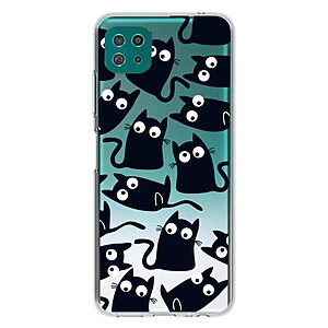 Θήκη Samsung Galaxy A22 5G OEM σχέδιο Black Cat πλάτη TPU