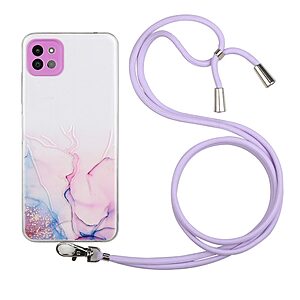 Θήκη Samsung Galaxy A22 5G OEM πλάτη κορδόνι με σχέδιο Pink Cloud από αντικραδασμικό TPU