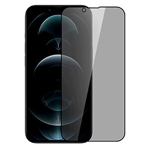 NiLLkin Amazing Anti Spy για iPhone 13 Pro Max (Πλήρης Κάλυψη) Αντιχαρακτικό γυαλί Tempered Glass 9H – 0.33mm μαύρο