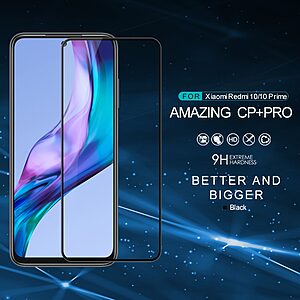 NiLLkin Amazing CP+ Pro Max για Xiaomi Redmi 10 (Πλήρης Κάλυψη) Αντιχαρακτικό γυαλί Tempered Glass 9H – μαύρο - 0.33mm - Image 2