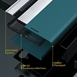 Θήκη iPhone 13 mini New Design Leather Stand Cover από συνθετικό δέρμα μαύρο - Image 4