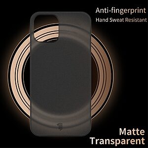 Θήκη iPhone 13 mini X-LEVEL Ultra Thin 0.4mm Matte Premium Πλάτη TPU με Camera Protection Raised lips μαύρο - Image 2