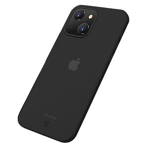 Θήκη iPhone 13 mini X-LEVEL Ultra Thin 0.4mm Matte Premium Πλάτη TPU με Camera Protection Raised lips μαύρο