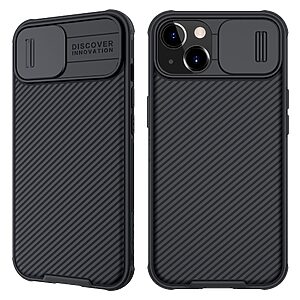 Θήκη iPhone 13 mini NiLLkin Camshield Liquid Magnetic Series Πλάτη με προστασία για την κάμερα από σκληρό Premium TPU μαύρο