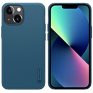 Θήκη iPhone 13 mini NiLLkin Super Frosted Shield Pro Magnetic Series Πλάτη από Premium σκληρό TPU μπλε