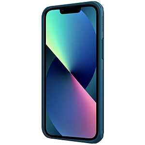 Θήκη iPhone 13 mini NiLLkin Super Frosted Shield Pro MagSafe Series Πλάτη από Premium σκληρό TPU μπλε - Image 5
