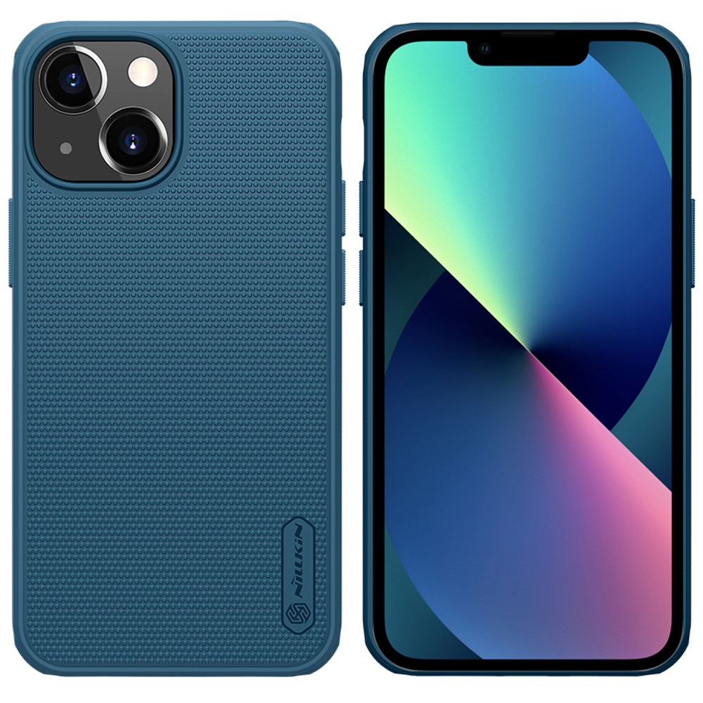 Θήκη iPhone 13 mini NiLLkin Super Frosted Shield Pro Magnetic Series Πλάτη από Premium σκληρό TPU μπλε Θήκη iPhone 13 mini NiLLkin Super Frosted Shield Pro Magnetic Series Πλάτη από Premium σκληρό TPU μπλε