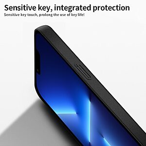 Θήκη iPhone 13 Pro Max MOFI Shield Slim Series Πλάτη από σκληρό πλαστικό μπλε - Image 3