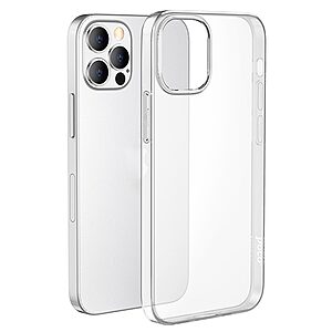 Θήκη iPhone 13 Pro HOCO Light Series Silicone Sockproof Transparent Πλάτη TPU με Camera Protection Lips διάφανη