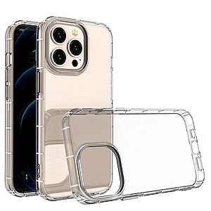 Θήκη iPhone 13 Pro OEM Silicone Sockproof V2 Transparent Πλάτη TPU διάφανη