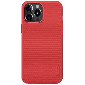 Θήκη iPhone 13 Pro NiLLkin Super Frosted Shield Pro Series Πλάτη από Premium σκληρό TPU κόκκινο