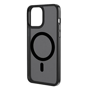 Θήκη iPhone 13 MOCOLO Magnetic Series Matte Hybrid Transparent black Πλάτη TPU διάφανη