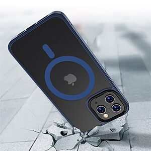 Θήκη iPhone 13 MOCOLO Magnetic Series Matte Hybrid Transparent black Πλάτη TPU διάφανη - Image 5