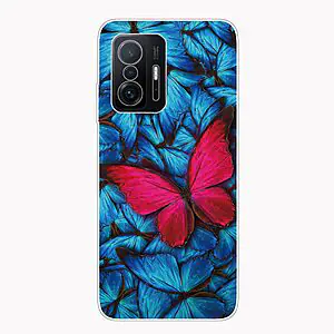 Θήκη Xiaomi 11T / 11T Pro OEM σχέδιο Red Butterfly Πλάτη TPU