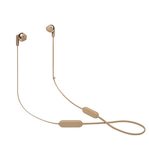 Ασύρματα Ακουστικά JBL Bluetooth Neckband Tune 215 χρυσό