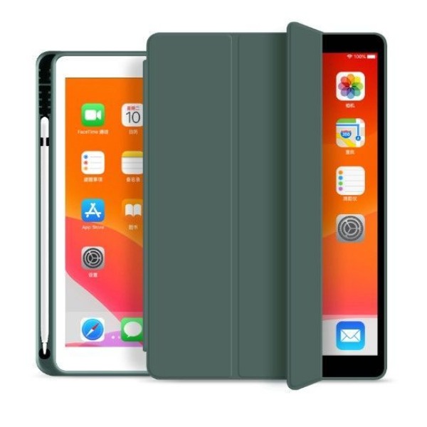 Θήκη Tech-Protect SC Pen με υποδοχή Apple Pencil για iPad 10.2″ 2019/ 2020/ 2021 σκούρο πράσινο