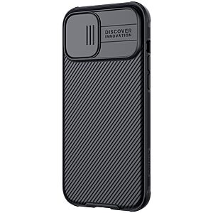 Θήκη iPhone 12 Pro Max NiLLkin Camshield Liquid MagSafe Series Πλάτη με προστασία για την κάμερα από σκλήρό Premium TPU μαύρο - Image 3