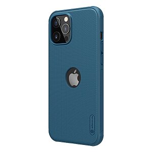 Θήκη iPhone 12 Pro Max NiLLkin Super Frosted Shield Pro Series Πλάτη από Premium σκληρό TPU μπλε - Image 3