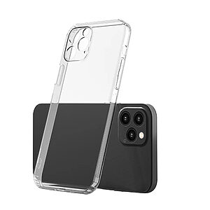 Θήκη iPhone 12 Pro OEM Silicone Sockproof Anti-Slip Transparent Πλάτη TPU