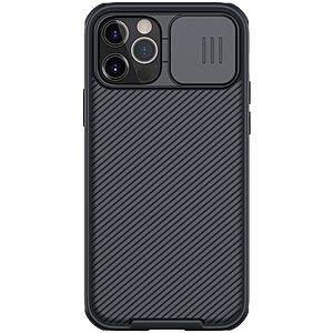 Θήκη iPhone 12 / 12 Pro NiLLkin Camshield Liquid MagSafe Series Πλάτη με προστασία για την κάμερα από σκλήρό Premium TPU μαύρο