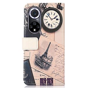 Θήκη Huawei Nova 9 / Honor 50 OEM Eiffel Tower v2 με βάση στήριξης, υποδοχές καρτών και μαγνητικό Back κούμπωμα Flip Wallet από συνθετικό δέρμα - Image 3