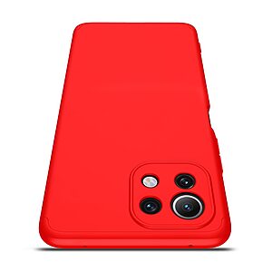 Θήκη GKK Full body Protection 360° από σκληρό πλαστικό για Xiaomi Mi 11 Lite / Mi 11 Lite 5G κόκκινο - Image 3