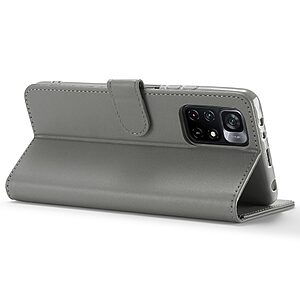 Θήκη Xiaomi Poco M4 Pro 5G LC.IMEEKE Leather Series με βάση στήριξης, υποδοχές καρτών και μαγνητικό κούμπωμα Flip Wallet από συνθετικό δέρμα και TPU γκρι - Image 5