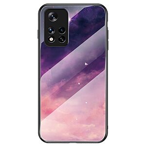 Θήκη Xiaomi Poco M4 Pro 5G / Redmi Note 11 OEM σχέδιο Fantasy Sky με πλάτη από Tempered Glass και εσωτερικό TPU