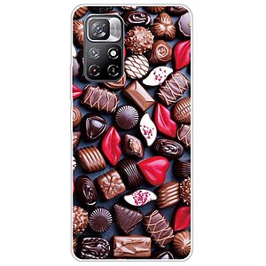 Θήκη Xiaomi Poco M4 Pro 5G / Redmi Note 11 OEM σχέδιο Chocolate Candies Πλάτη TPU