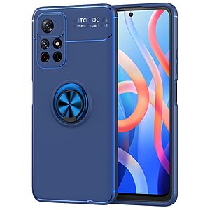 Θήκη Xiaomi Poco M4 Pro 5G / Redmi Note 11 OEM Magnetic Ring Kickstand / Μαγνητικό δαχτυλίδι / Βάση στήριξης TPU μπλε
