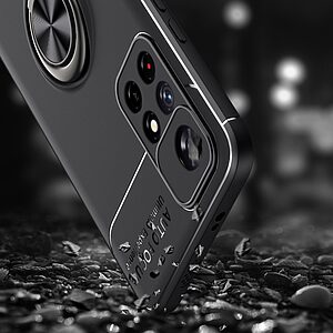 Θήκη Xiaomi Poco M4 Pro 5G OEM Magnetic Ring Kickstand / Μαγνητικό δαχτυλίδι / Βάση στήριξης TPU μπλε - Image 5