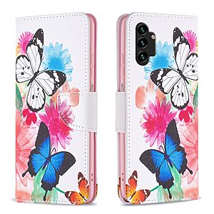 Θήκη Samsung Galaxy A13 OEM Vivid Butterflies με βάση στήριξης