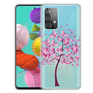 Θήκη Samsung Galaxy A13 OEM σχέδιο Pink Flowers πλάτη TPU