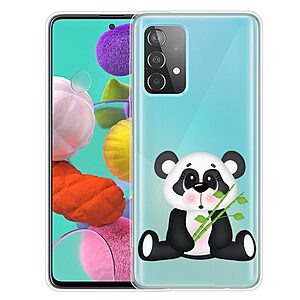 Θήκη Samsung Galaxy A13 OEM σχέδιο Panda with Bamboo πλάτη TPU