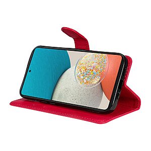 Θήκη Samsung Galaxy A53 5G OEM Leather Wallet Case Series 2 με βάση στήριξης, υποδοχές καρτών και μαγνητικό κούμπωμα Flip Wallet από συνθετικό δέρμα κόκκινο - Image 5