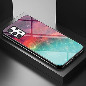 Θήκη Samsung Galaxy A53 5G OEM σχέδιο Colorful Sky με πλάτη από Tempered Glass και εσωτερικό TPU - Image 3