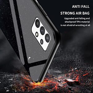 Θήκη Samsung Galaxy A53 5G OEM σχέδιο Colorful Sky με πλάτη από Tempered Glass και εσωτερικό TPU - Image 5