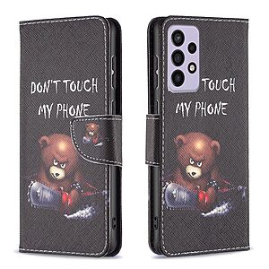 Θήκη Samsung Galaxy A73 5G OEM Angry bear with chainsaw με βάση στήριξης