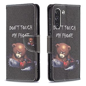 Θήκη Samsung Galaxy S21 FE OEM Angry bear with chainsaw με βάση στήριξης