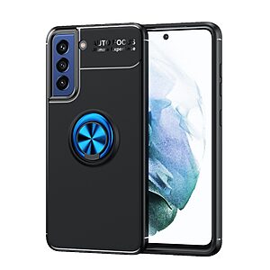 Θήκη Samsung Galaxy S21 FE OEM Magnetic Ring Kickstand / Μαγνητικό δαχτυλίδι / Βάση στήριξης TPU μαύρο / μπλε